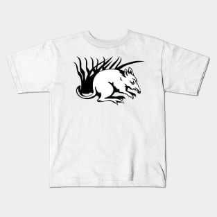 Bandicoot Black and White Retro Kids T-Shirt